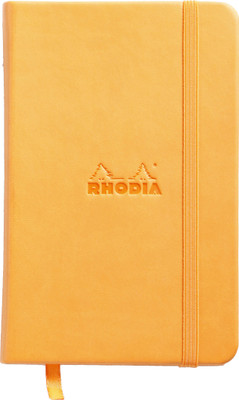 

Rhodia A6 Note Book(118078C Boutique Orange Hardbound Blank Webnotebook - A6 - 140 mm x 90 mm, Orange)