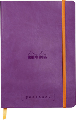 

Rhodia A5 Note Book(117770C Boutique rama Purple Goalbook Glued Spine Square Ruled Notebook - A5 - 210 mm x 148 mm, Purple)