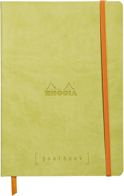 

Rhodia A5 Note Book(117766C Boutique rama Anise Green Goalbook Glued Spine Square Ruled Notebook - A5 - 210 mm x 148 mm, Anise Green)