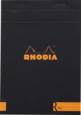 

Rhodia A5 Note Pad(162008C Black R Stapled Blank Notepad - No. 16 - A5 - 210 mm x 148 mm, Black)