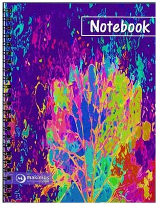 

makimus designs A5 Notebook(Abstract Art Designer, Blue, Pink, Red, Purple, Green, Orange), Blue;green;orange;pink;purple;red