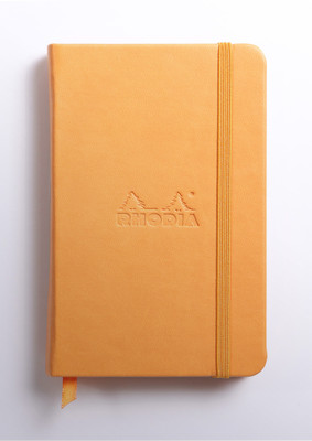 

Rhodia A6 Note Book(118635C rama Orange Clothbound Blank Notebook - A6 - 140 mm x 90 mm, Orange)