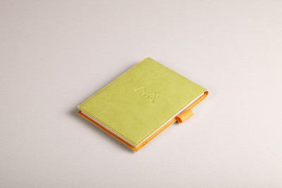 

Rhodia A6 Note Pad(138206C Boutique rama Anise Green Stapled Line Ruled Notepad with Leatherette Cover - No. 13 - 158 mm x 115 mm (for No. 13 Notepad - 148 mm x 105 mm, Anise Green)
