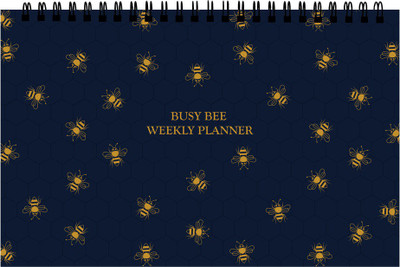 

Chambers of Ink Book-size Planner/Organizer(Weekly Planner Notepad Stands, Blue, Gold)