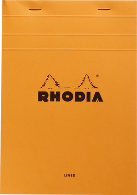 

Rhodia A5 Note Pad(15600C Basics Orange Stapled Line + Margin Ruled Notepad - No. 16 - A5 - 210 mm x 148 mm, Orange)