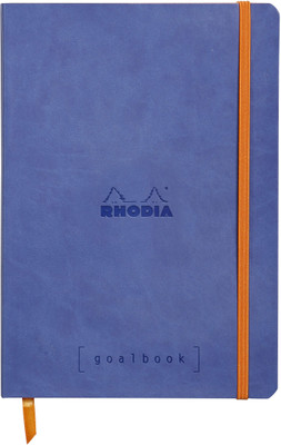 

Rhodia A5 Note Book(117748C Boutique rama Sapphire Blue Goalbook Glued Spine Dot Ruled Notebook - A5 - 210 mm x 148 mm, Sapphire Blue)