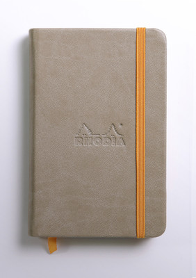 

Rhodia A6 Note Book(118624C rama Taupe Clothbound Blank Notebook - A6 - 140 mm x 90 mm, Taupe)