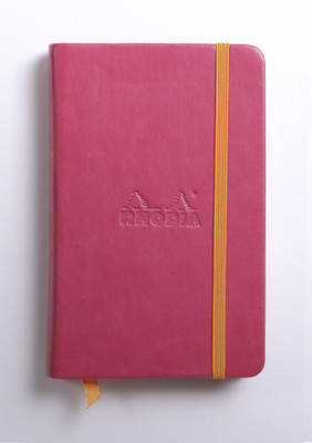 

Rhodia A6 Note Book(118632C rama Raspberry Clothbound Blank Notebook - A6 - 140 mm x 90 mm, Raspberry)