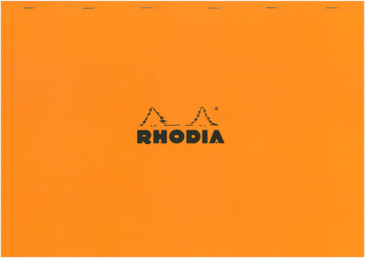 

Rhodia A3 Note Pad(38200C Basics Orange Stapled Square Ruled Notepad - No. 38 - A3+ - 420 mm x 318 mm, Orange)
