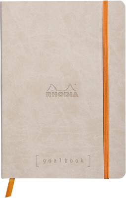 

Rhodia A5 Note Book(117765C Boutique rama Beige Goalbook Glued Spine Square Ruled Notebook - A5 - 210 mm x 148 mm, Beige)
