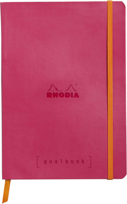 

Rhodia A5 Note Book(117772C Boutique rama Raspberry Goalbook Glued Spine Square Ruled Notebook - A5 - 210 mm x 148 mm, Raspberry)