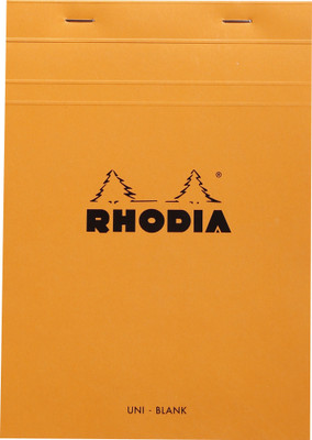 

Rhodia A5 Note Pad(16000C Basics Orange Stapled Blank Notepad - No. 16 - A5 - 210 mm x 148 mm, Orange)