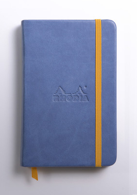 

Rhodia A6 Note Book(118628C rama Sapphire Blue Clothbound Blank Notebook - A6 - 140 mm x 90 mm, Sapphire Blue)