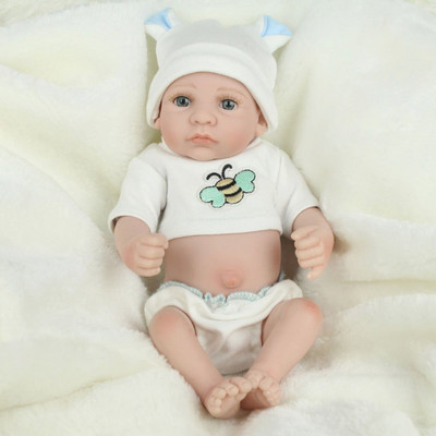 

Ritzkart 12 inch Full Vinyl Reborn Realistic White Skin Boy Baby Doll Kids Toys(White)