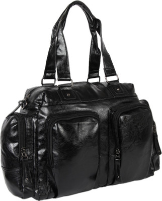 

XENSA (Expandable) Genuine_LEATHERite Travel Duffel Bag(Black)
