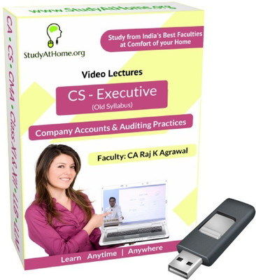 

StudyAtHome.org CS Executive Old Syllabus - Company Accounts & Auditing Practices Video Lectures(Pendrive)