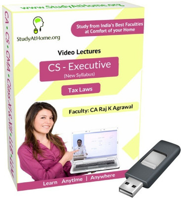

StudyAtHome.org CS Executive New Syllabus - Tax Laws Video Lectures(Pendrive)