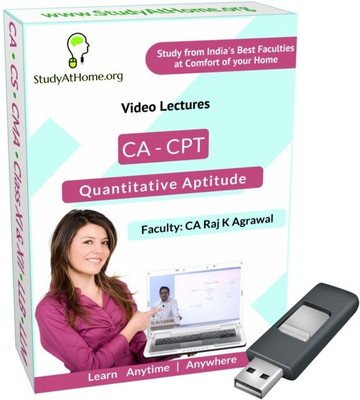 StudyAtHome.org CA CPT - Quantitative Aptitude Video Lectures(Pendrive)