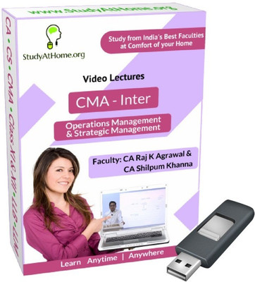 

StudyAtHome.org CMA Inter - Operations Management & Strategic Management Video Lectures(Pendrive)