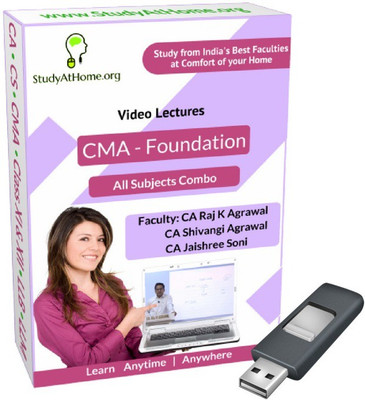 

StudyAtHome.org CMA Foundation - All Subjects Video Lectures Combo(Pendrive)