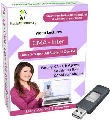 

StudyAtHome.org CMA Inter - Both Groups All Subjects Video Lectures Combo(Pendrive)