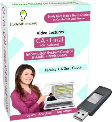 

StudyAtHome.org CA Final Old Syllabus - Information System Control & Audit Revisionary Video Lectures(Pendrive)