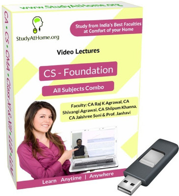 

StudyAtHome.org CS Foundation - All Subjects Video Lectures Combo(Pendrive)