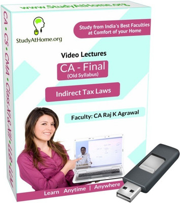 

StudyAtHome.org CA Final Old Syllabus - Indirect Tax Laws Video Lectures(Pendrive)