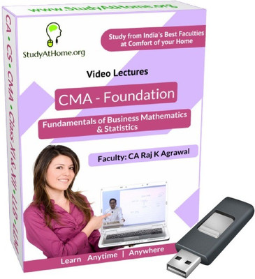 

StudyAtHome.org CMA Foundation - Fundamentals of Business Mathematics & Statistics Video Lectures(Pendrive)