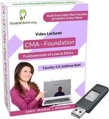 StudyAtHome.org CMA Foundation - Fundamentals of Laws & Ethics Video Lectures(Pendrive)