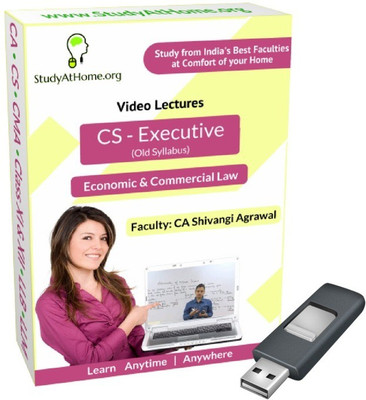 

StudyAtHome.org CS Executive Old Syllabus - Economic & Commercial Law Video Lectures(Pendrive)