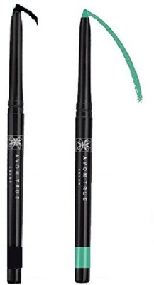 Avon True Color Glimmerstick Diamonds Eyeliner 0.56 g(Jade Metallic - Black Bloux)
