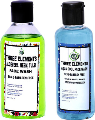 

Three Elements Aqua cool & Neem Tulsi Face Wash(210 ml)