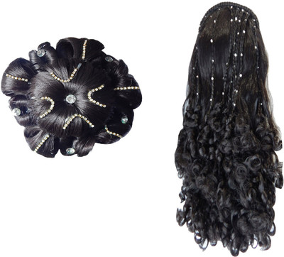 

RZ World ArtificialhairB85 Hair Accessory Set(Black)