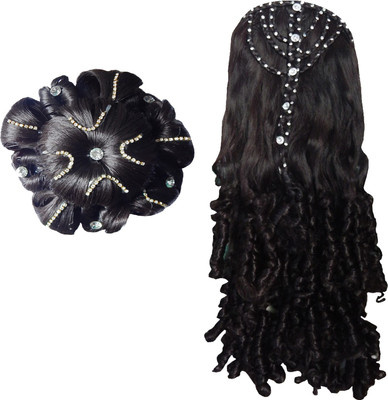 RZ World ArtificialhairB82 Hair Accessory Set(Black)