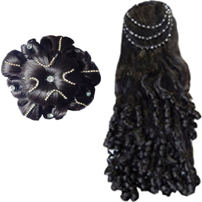 

RZ World ArtificialhairB81 Hair Accessory Set(Black)