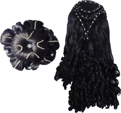 

RZ World ArtificialhairB83 Hair Accessory Set(Black)