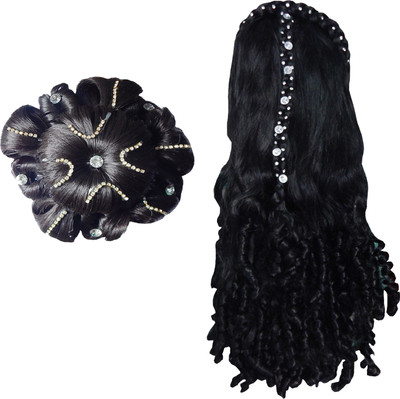 

RZ World ArtificialhairB87 Hair Accessory Set(Black)