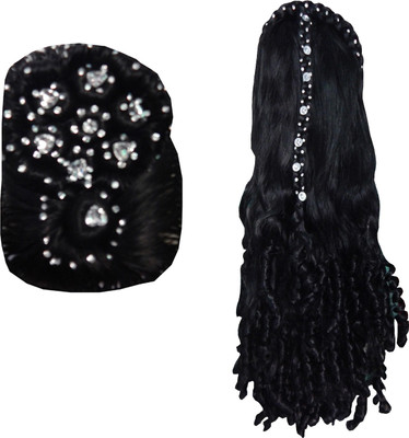 RZ World ArtificialhairB69 Hair Accessory Set(Black)