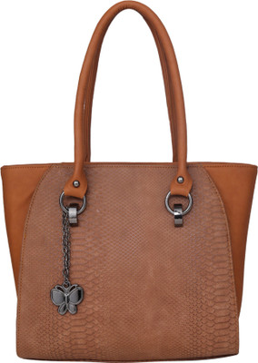

Butterflies Hand-held Bag(Tan)
