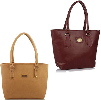 

SALEBOX Shoulder Bag(Maroon, Tan)
