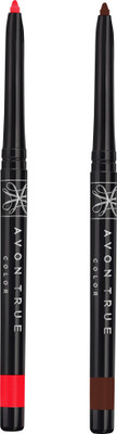 

Avon True color Glimmerstick Lipliner(True Red - Chocolate)