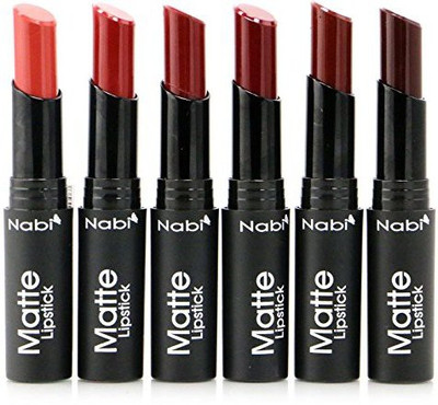 

NABI COSMETICS Pc Professional Matte Lipstick Dark Colors(Multicolor)