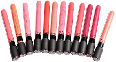 

Glamouroui 12 Colors Long Lasting Waterproof Lip Liquid Matte Velvet Lipstick Lip Gloss Pencil Makeup(Multicolor)