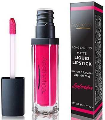 

Aesthetica Long Lasting Matte Liquid Lipstick Long Wear Full Coverage Formula For A Velvety Matte Finish(Pink)