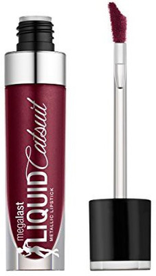 

Wet n Wild Megalast Liquid Catsuit Metallic Lipstick I DonT Dessert You(Maroon)