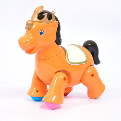 

Jusplay Cartoon horse musical toy(Orange)