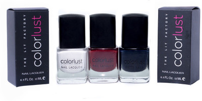 

Colorlust Nailpaint White Pearl Wine Red & Black Wine Red, White Pearl, Black(Pack of 3)