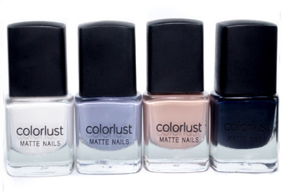 

Colorlust Matte Nailpaint Brown Grey Black and White White, black, grey, brown(Pack of 4)