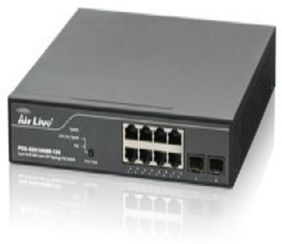 

AirLive POE-GSH1008R-130 10-Port Gigabit Topology Device Manage Switch including 2 Port SFP Network Switch(Black)